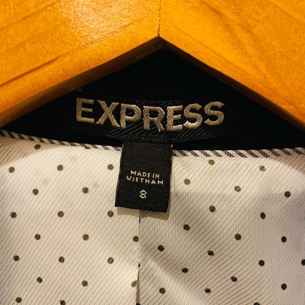 Express Editor Black Blazer Professional Suit Jac… - image 3